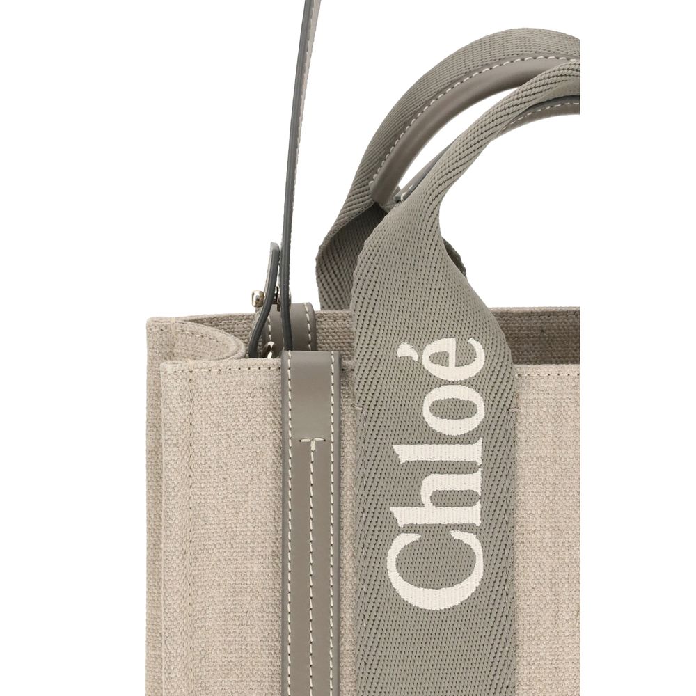 Chloé Top Handle Woody Tote Bag