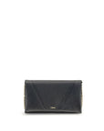 Chloé Spin Leather Flap Wallet With Chain Strap