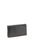 Chloé Spin Leather Flap Wallet With Chain Strap