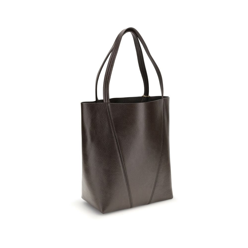 Chloé Spin Medium Brown Leather Tote & Shoulder Bag