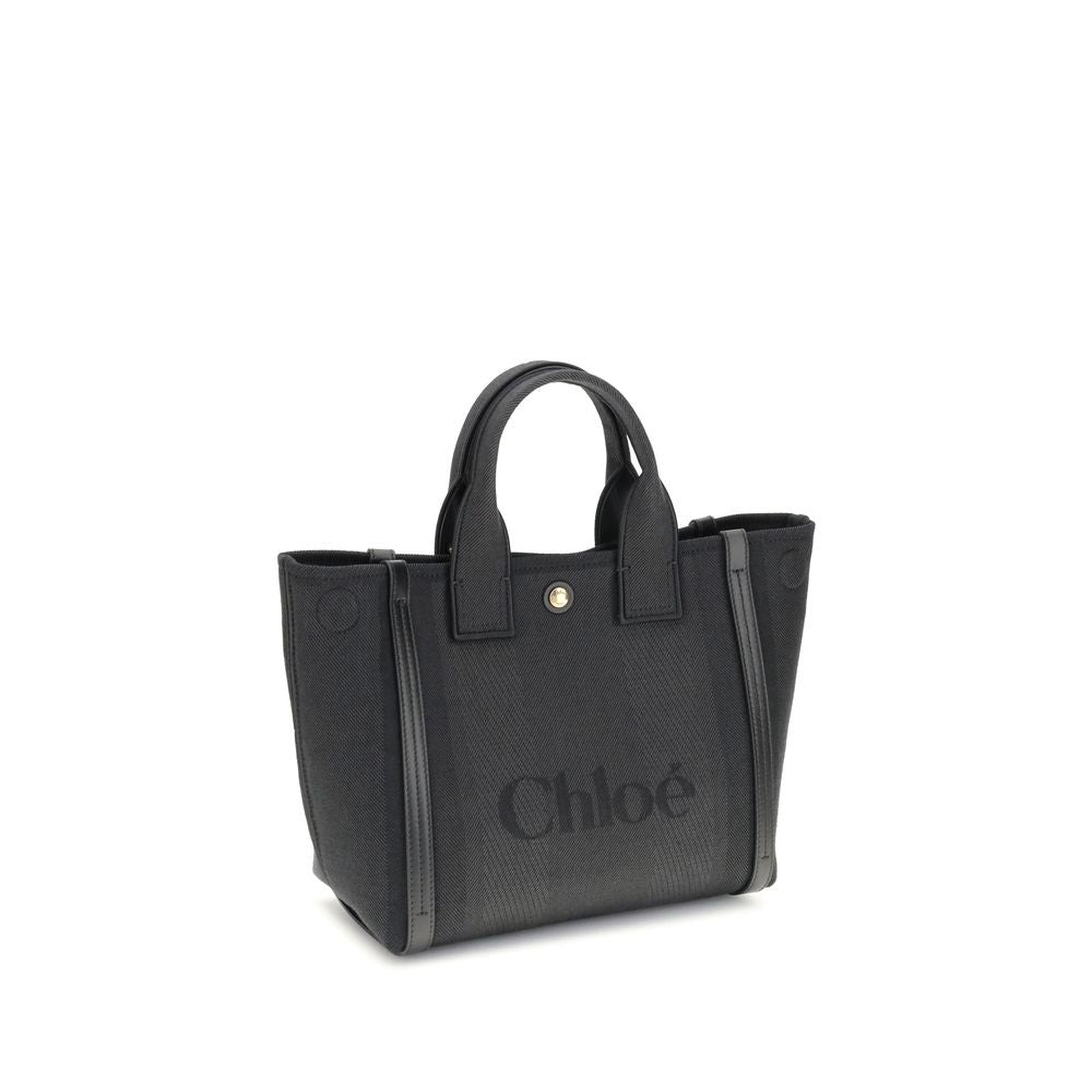 Chloé Top Handle Canvas Tote Bag