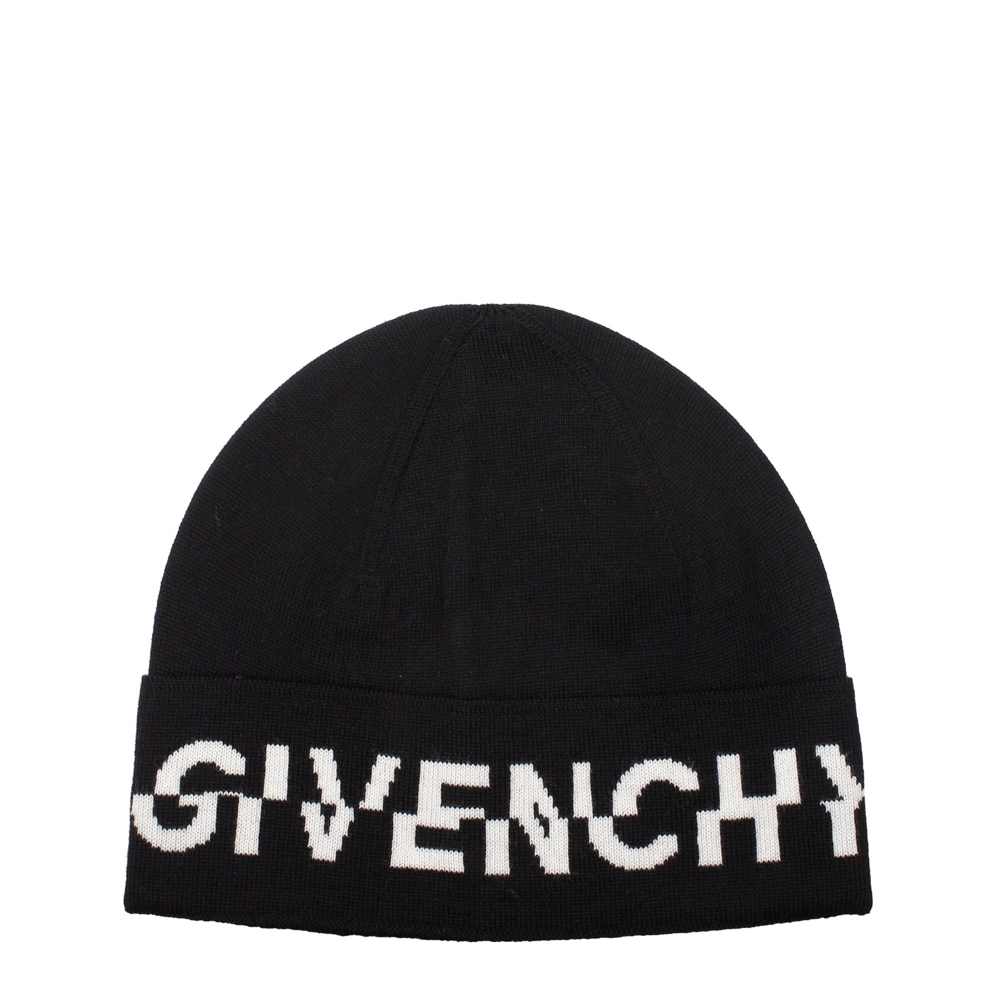 Givenchy Logo Unisex Black Wool Beanie