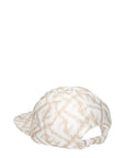 Fendi Beige Silk Baseball Cap