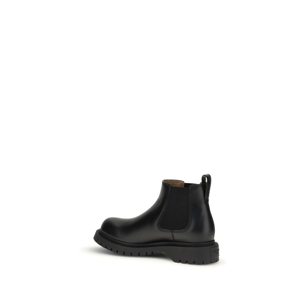 Givenchy Black Bull Leather Chelsea Boots