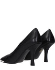 Burberry Black Leather High Heel Pumps