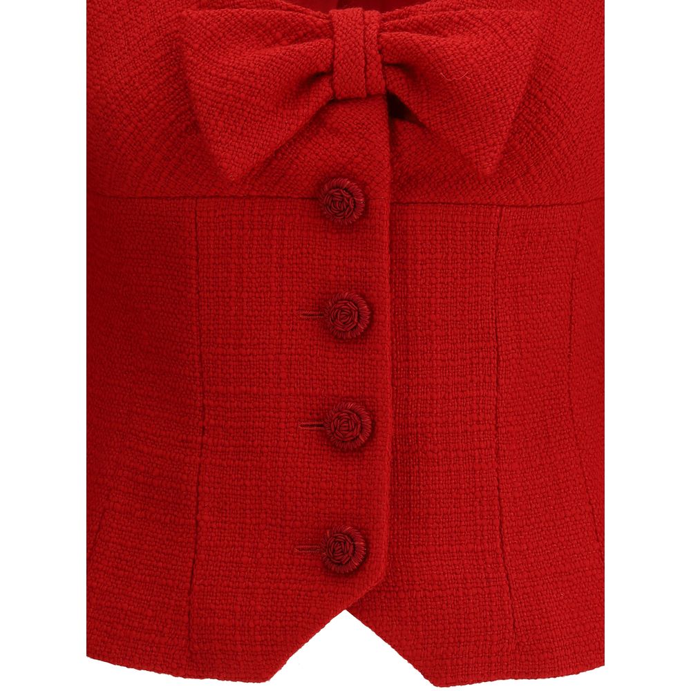 Valentino Red Wool Tweed Jacket