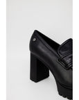 Cult Minimalist Leather Block Heel Loafers