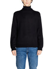 Armani Exchange Minimalist Cotton Blend Turtleneck Sweater