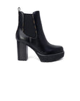 Guess Minimalist Chelsea Ankle Heeled Vegan Leather Boots