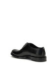 Dolce & Gabbana Black Leather Lace-Up Derby Shoes