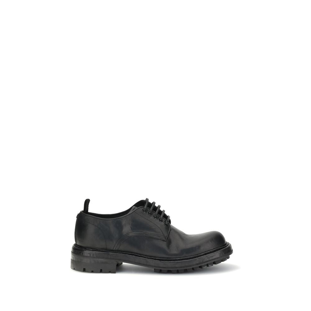 Dolce & Gabbana Leather Lace-Up Derby Shoes