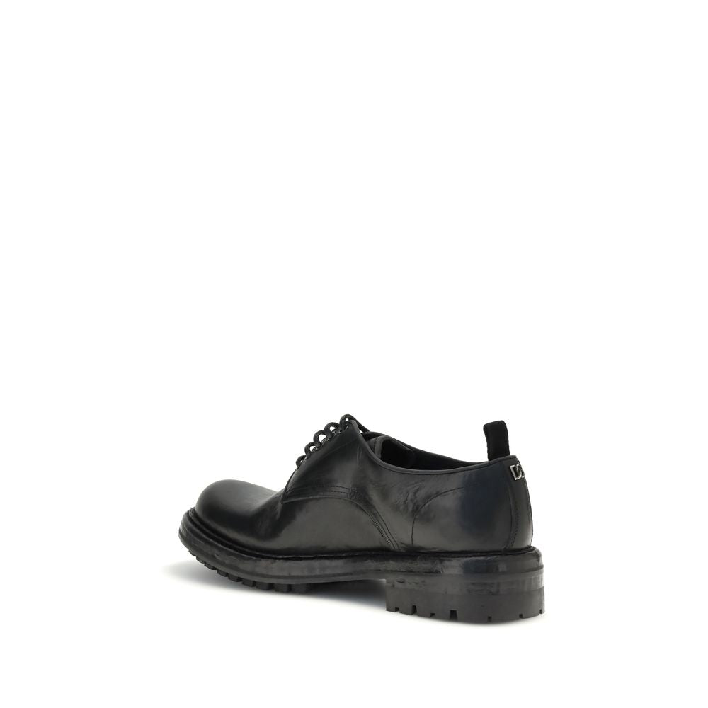 Dolce & Gabbana Leather Lace-Up Derby Shoes