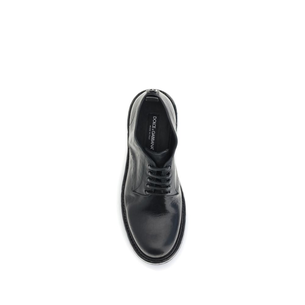 Dolce & Gabbana Leather Lace-Up Derby Shoes