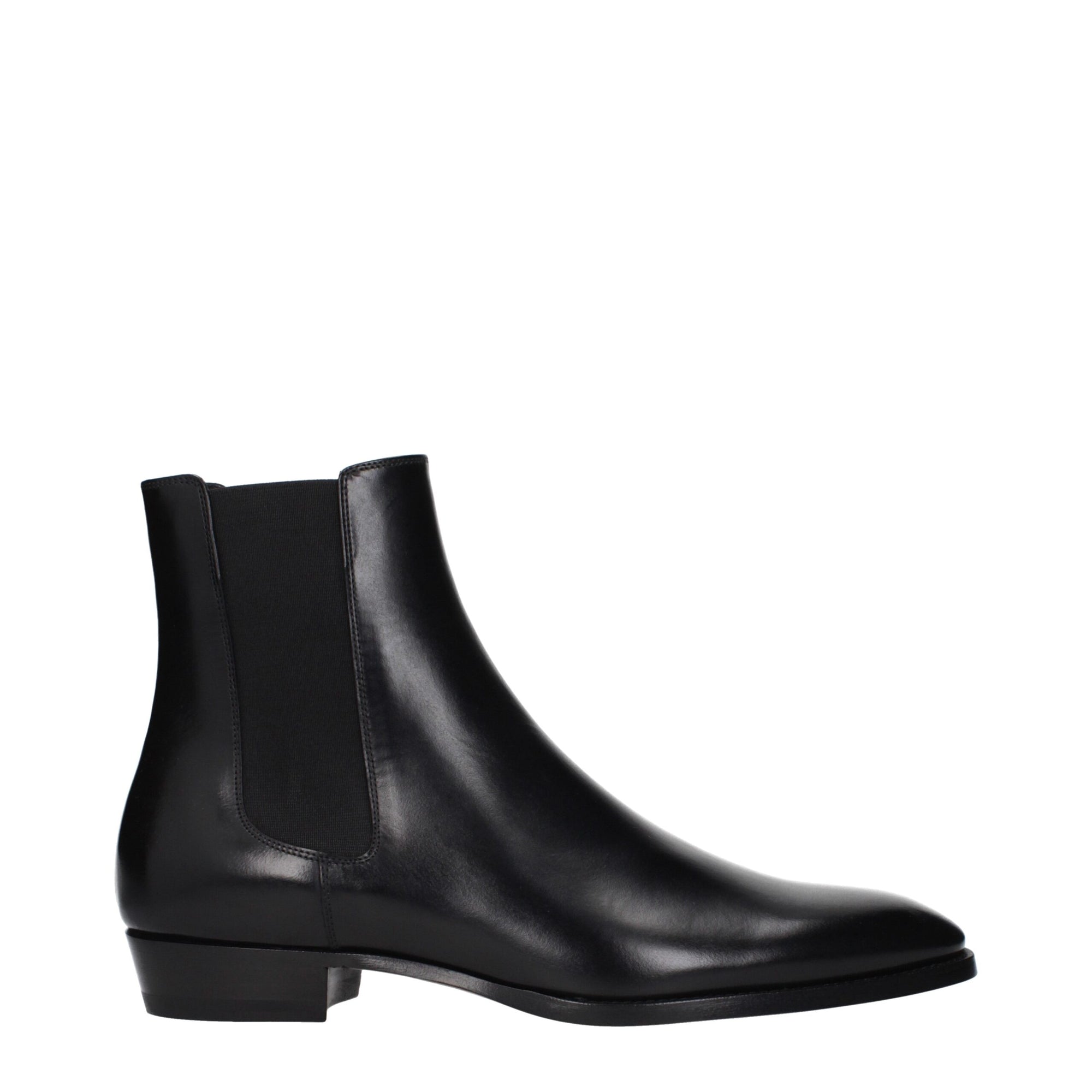 Celine Black Leather Ankle Chelsea Boots