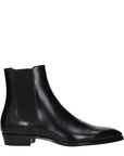 Celine Black Leather Ankle Chelsea Boots