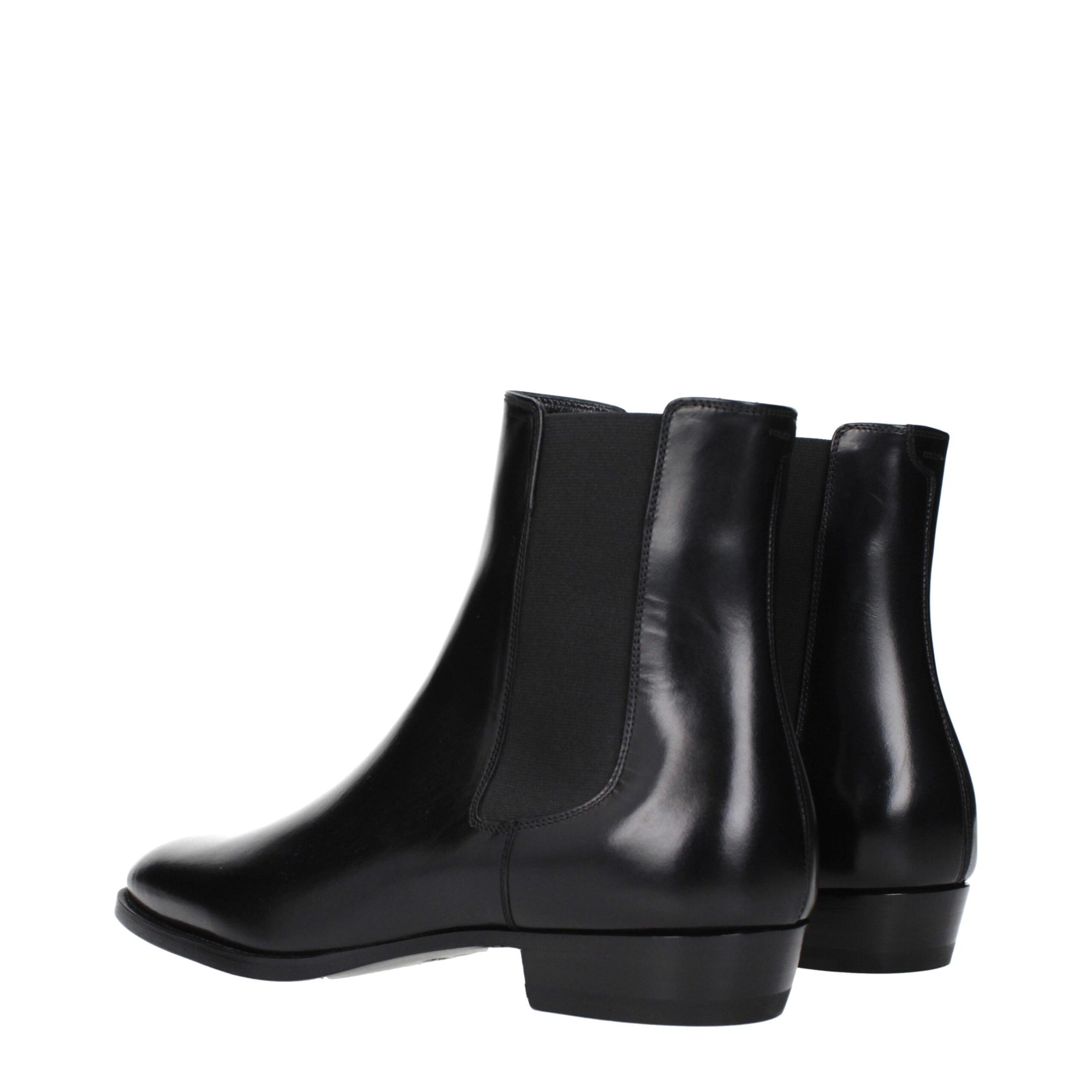 Celine Black Leather Ankle Chelsea Boots