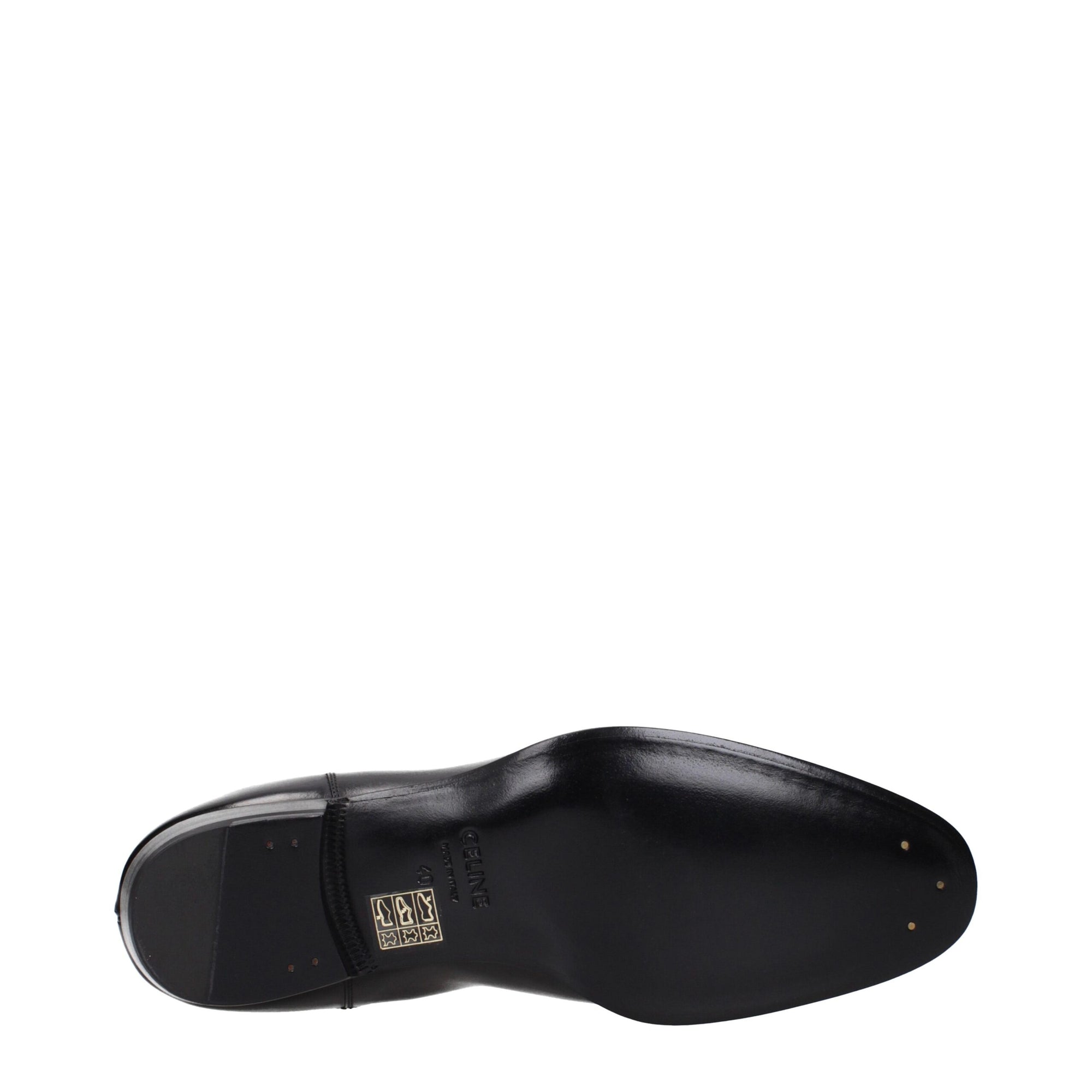 Celine Black Leather Ankle Chelsea Boots