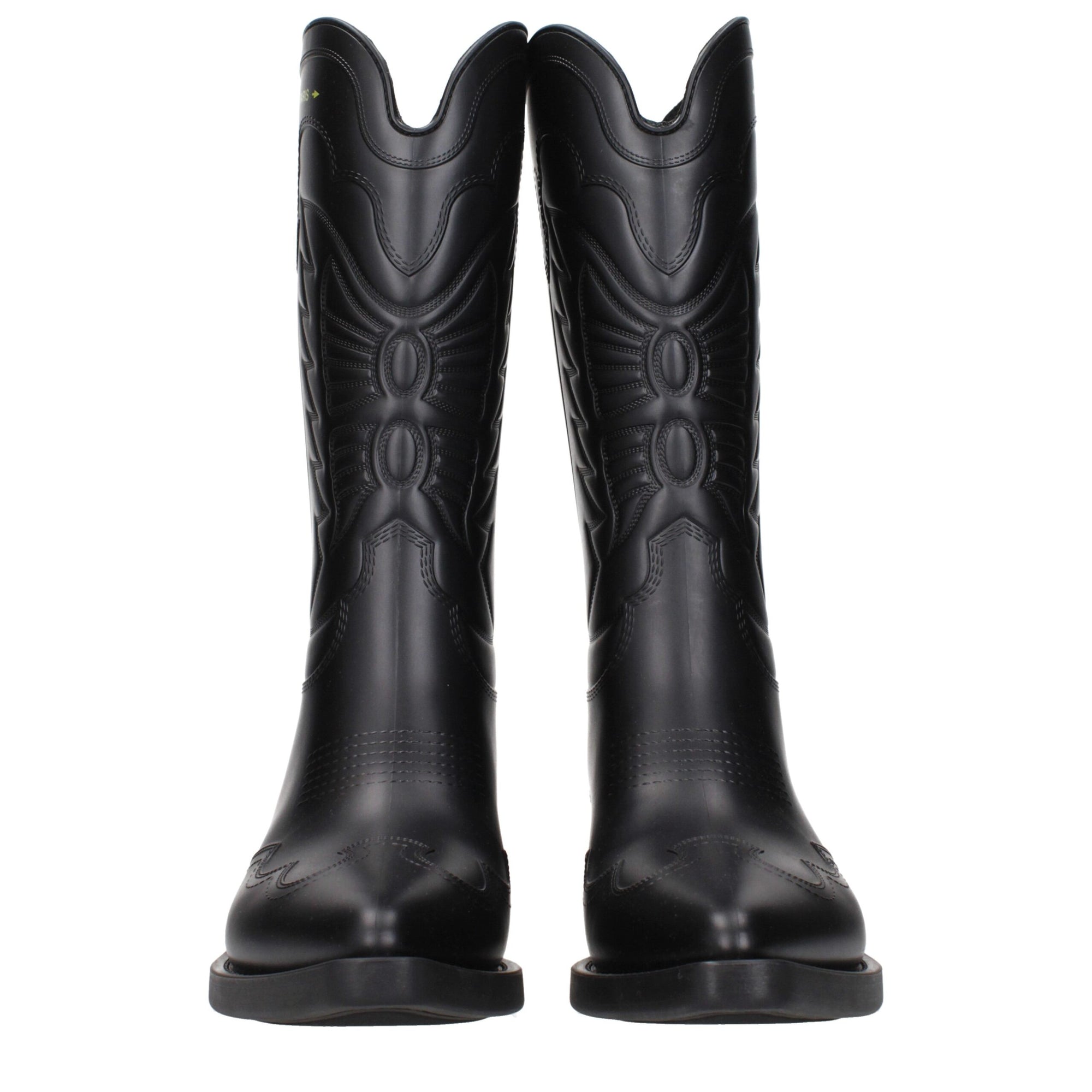 Christian Dior Black Rubber Low Heel Boots
