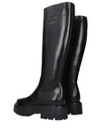 Celine Black Leather Knee-High Boots