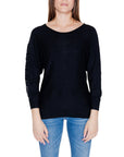 Guess Minimalist Semi-Boatneck Sweater & Knit Top - black