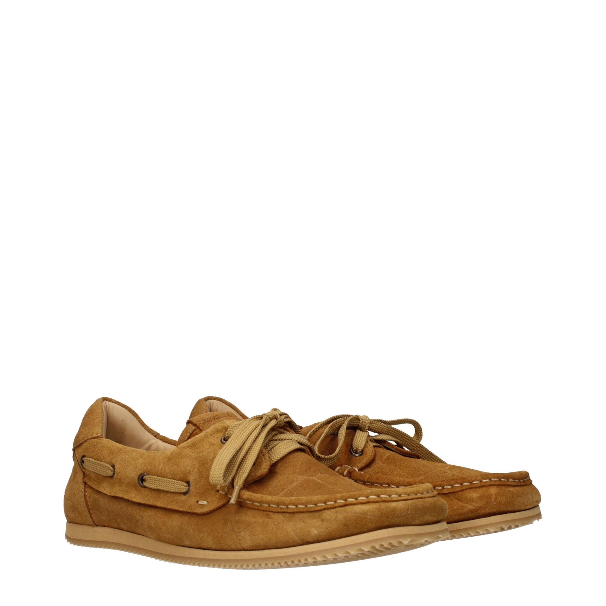 Jacquemus Brown Suede Leather Boat Shoes