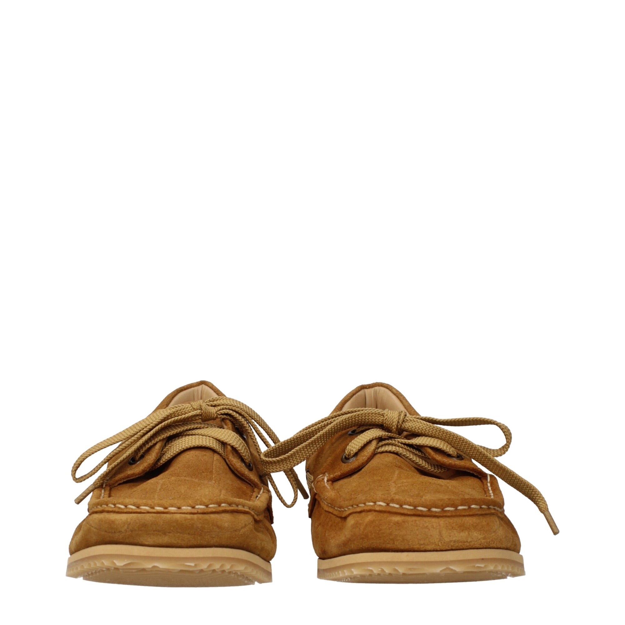 Jacquemus Brown Suede Leather Boat Shoes