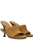 Jacquemus Tan Brown Leather Stiletto Heeled Sandals