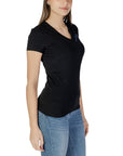 Armani Exchange Logo  Fitted V-Neck Cotton T-Shirt