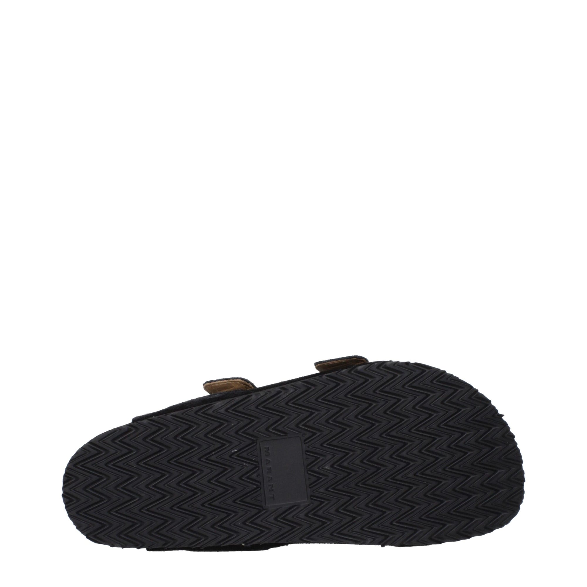 Isabel Marant Black Leather Buckle Sandals