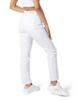 Only Minimalist Straight Leg Fit Ankle Cut White Denim Jeans