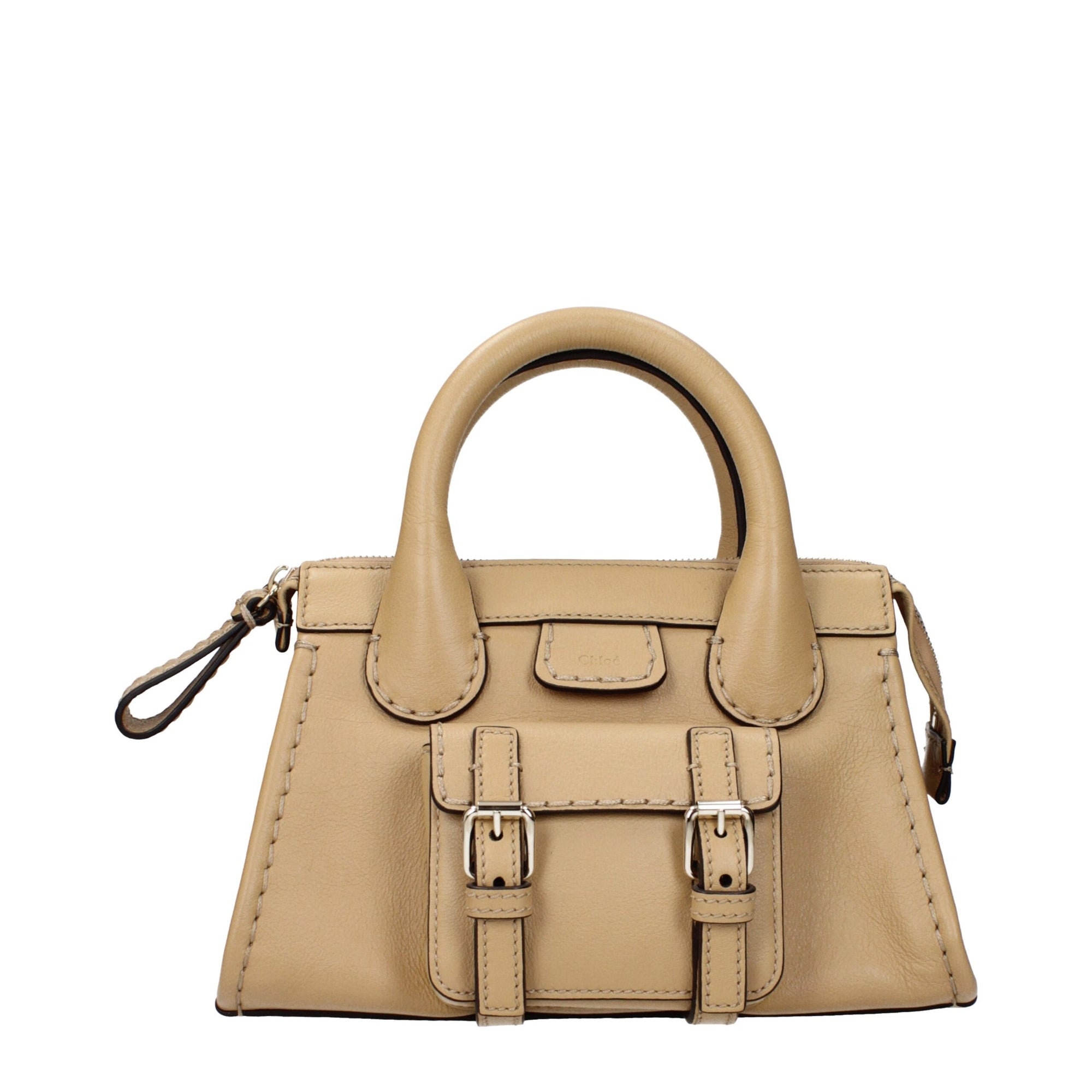 Chloé Beige Leather Satchel Handbag