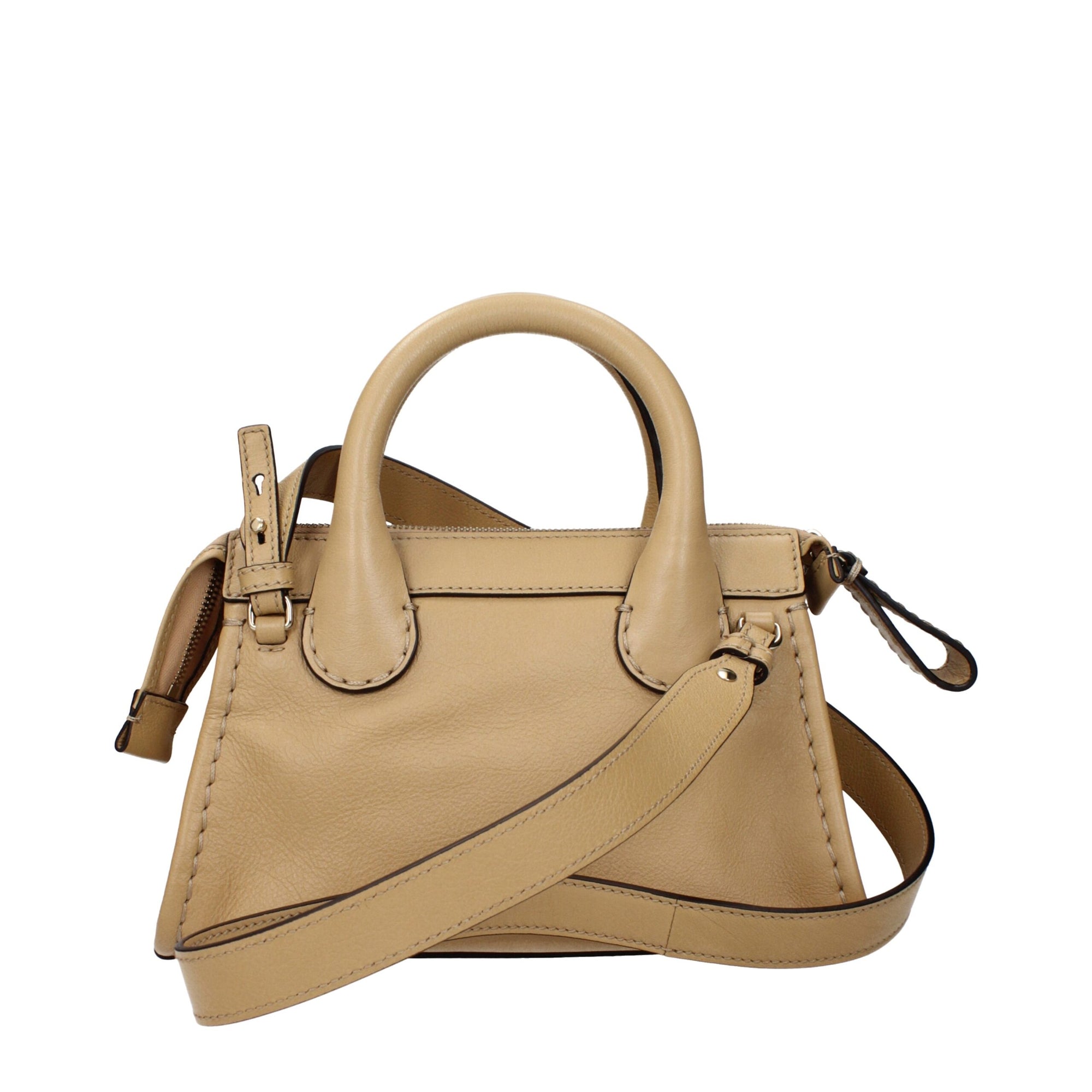 Chloé Beige Leather Satchel Handbag