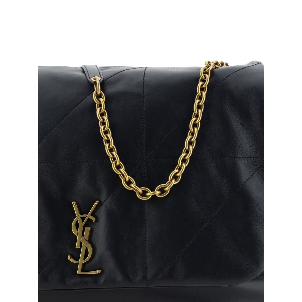Saint Laurent Large Jamie Black Leather Shoulder Bag
