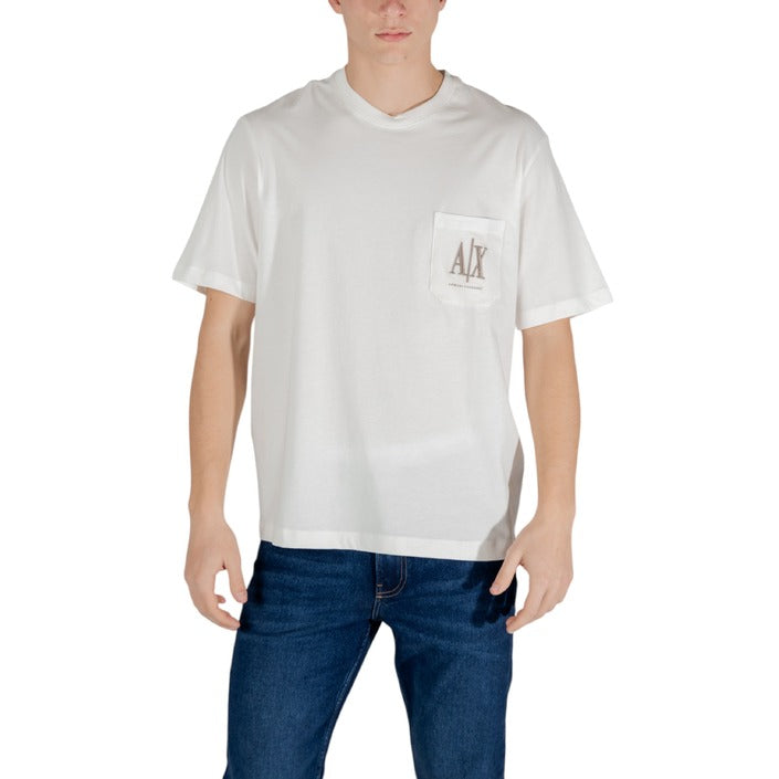 Armani Exchange Logo 100% Cotton Crewneck T-Shirt