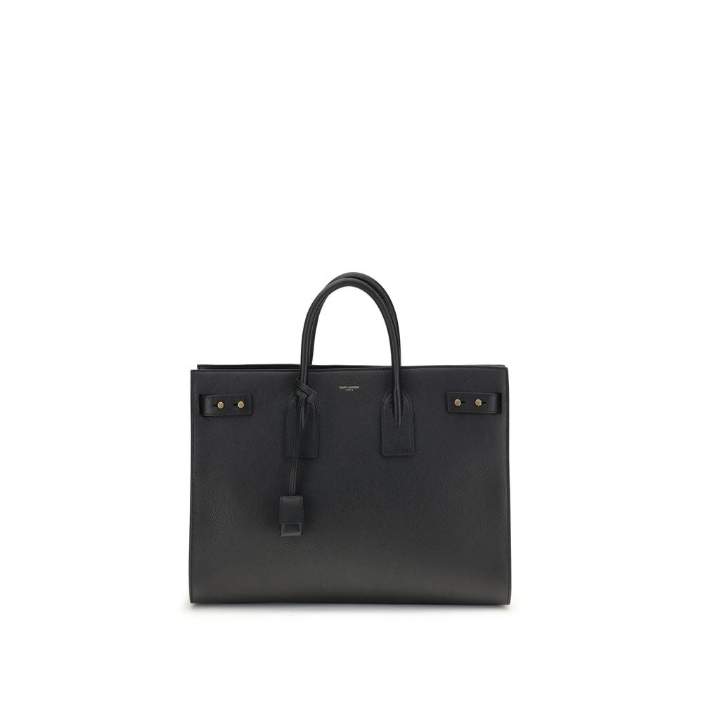 Saint Laurent Sac De Jour Black Leather Top Handle Bag
