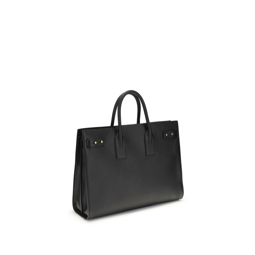 Saint Laurent Sac De Jour Black Leather Top Handle Bag