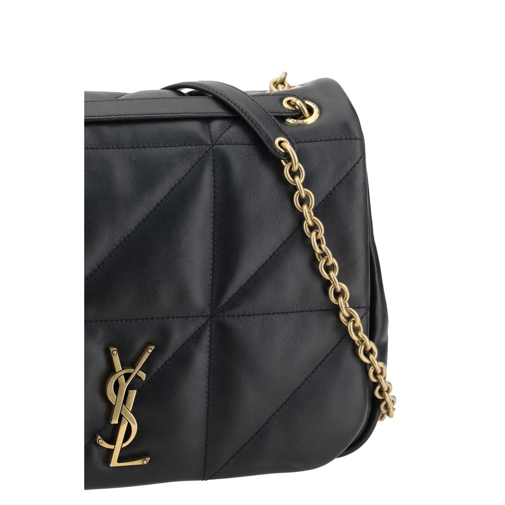 Saint Laurent Medium Jamie Black Leather Shoulder Bag