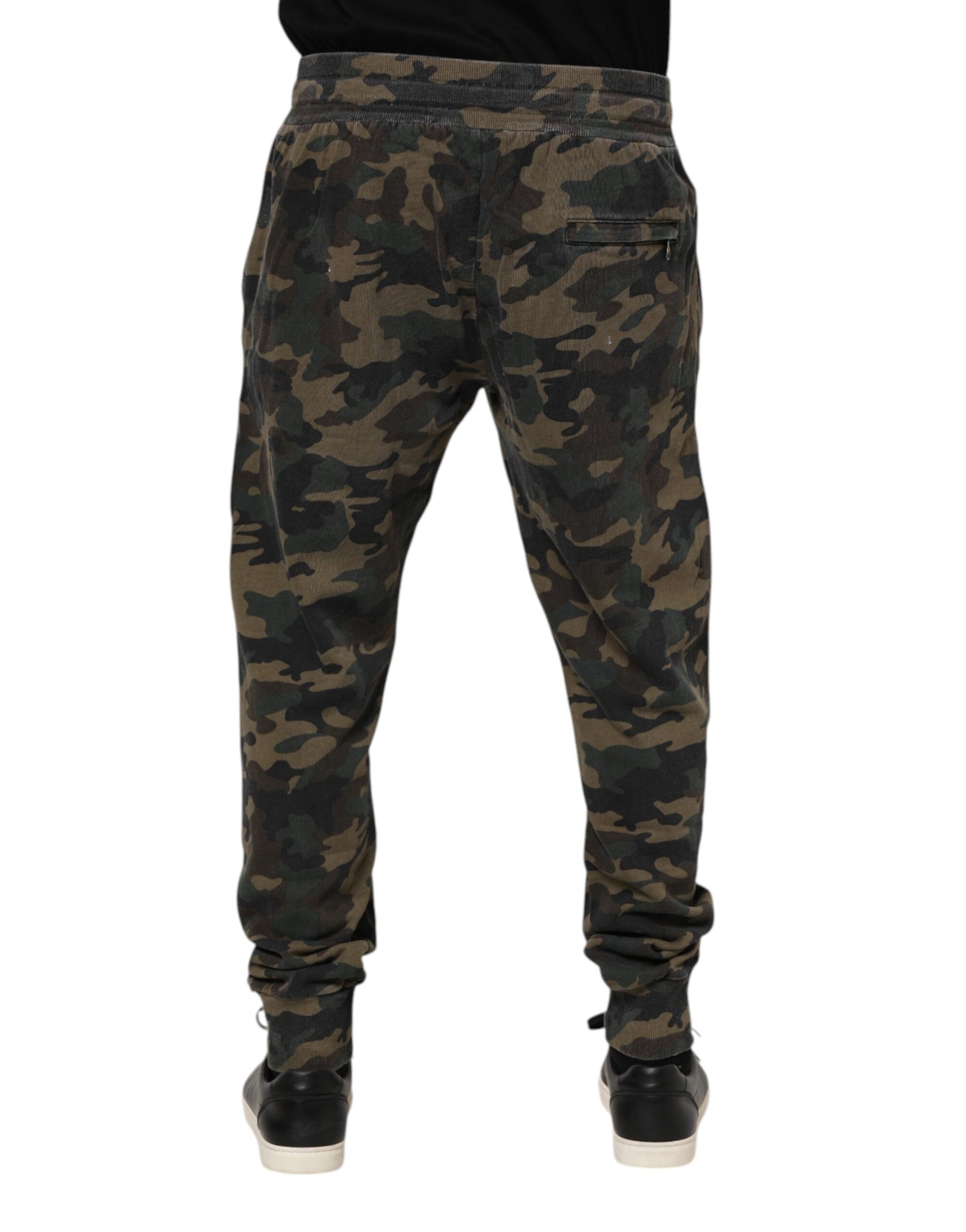 Dolce & Gabbana Camouflage Cotton Jogger Pants