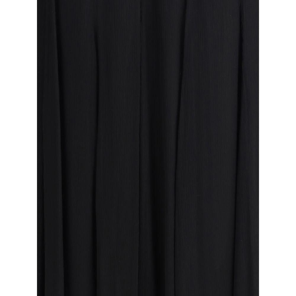 Chloé Black Silk Maxi Skirt