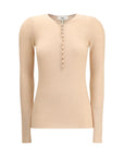 Chloé Merino Wool Henley Top