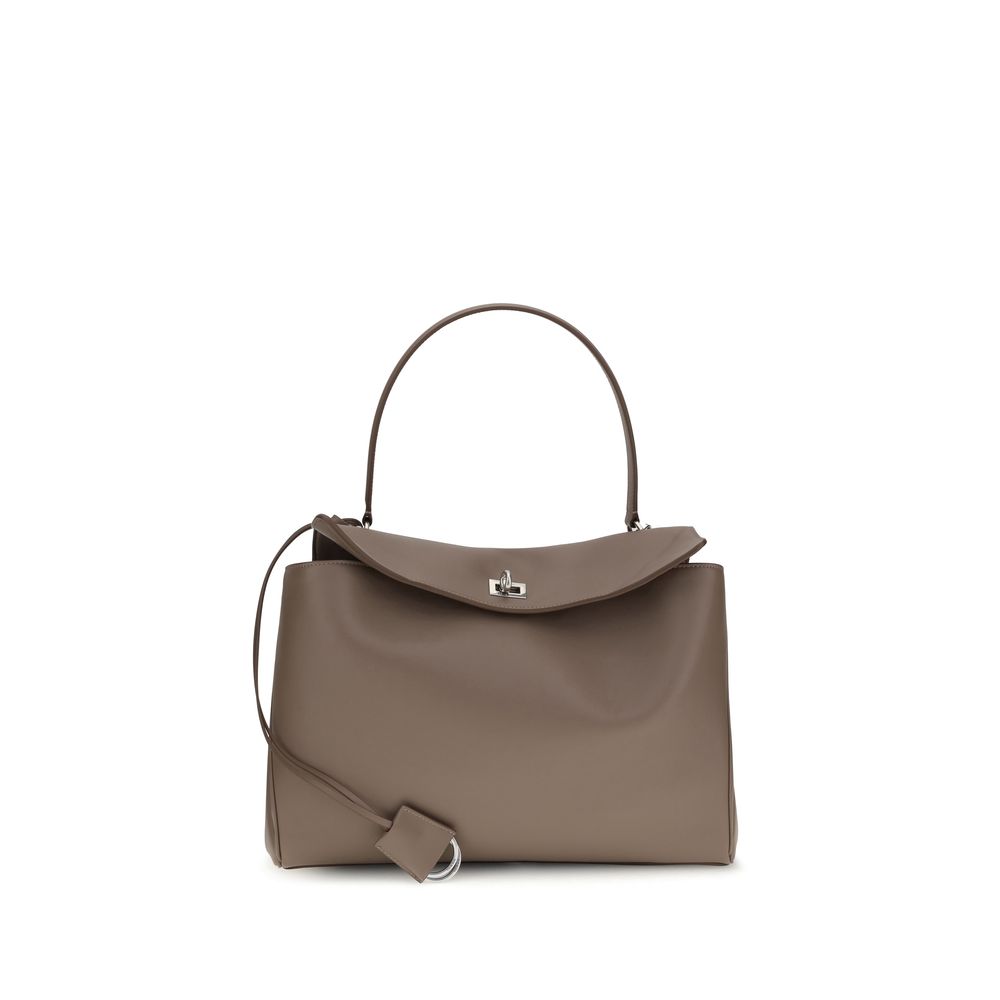 Balenciaga Taupe Rodeo Medium Leather Shoulder Bag