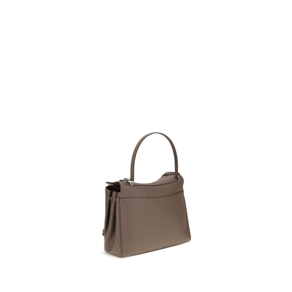 Balenciaga Taupe Rodeo Medium Leather Shoulder Bag