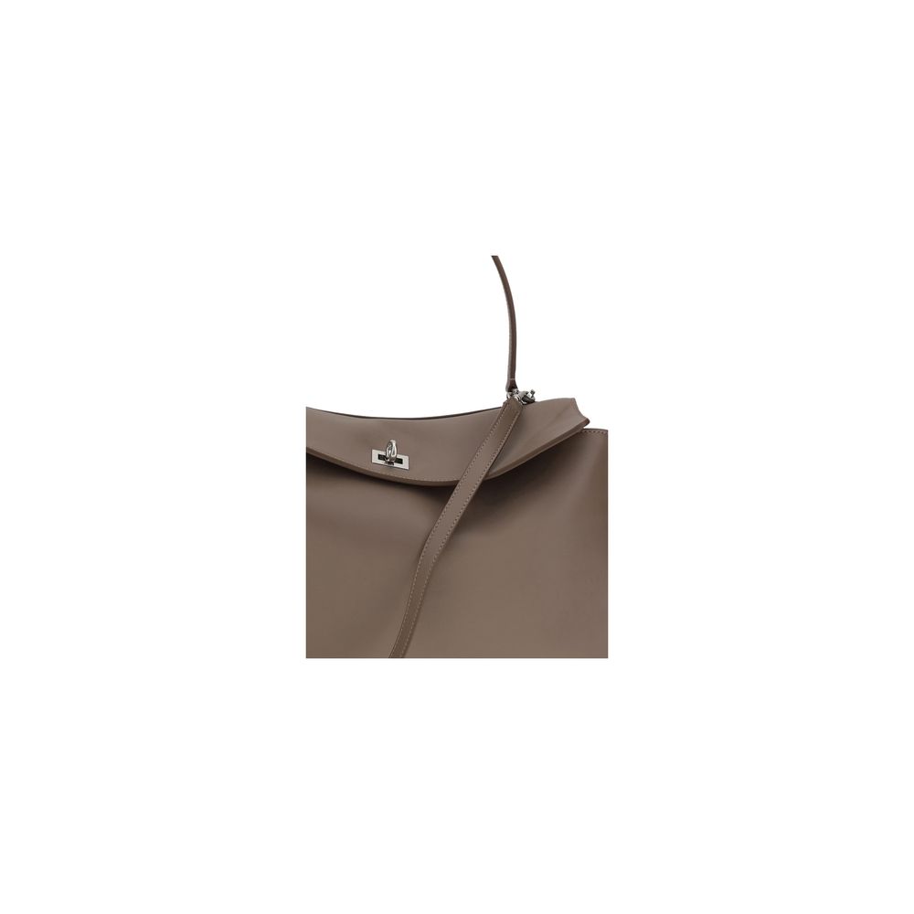 Balenciaga Taupe Rodeo Medium Leather Shoulder Bag