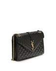 Saint Laurent Envelope Leather Medium Shoulder Bag