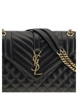 Saint Laurent Envelope Leather Medium Shoulder Bag
