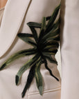 Dolce & Gabbana Embroidered Single-Breasted Wool-Silk Blazer
