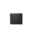 Armani Exchange Logo Monogram Vegan Leather Black Wallet