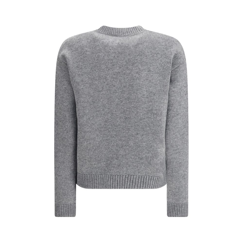 Gucci Logo Grey Wool Sweater