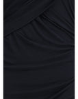Marant Etoile Denise Black Ruched Short Dress