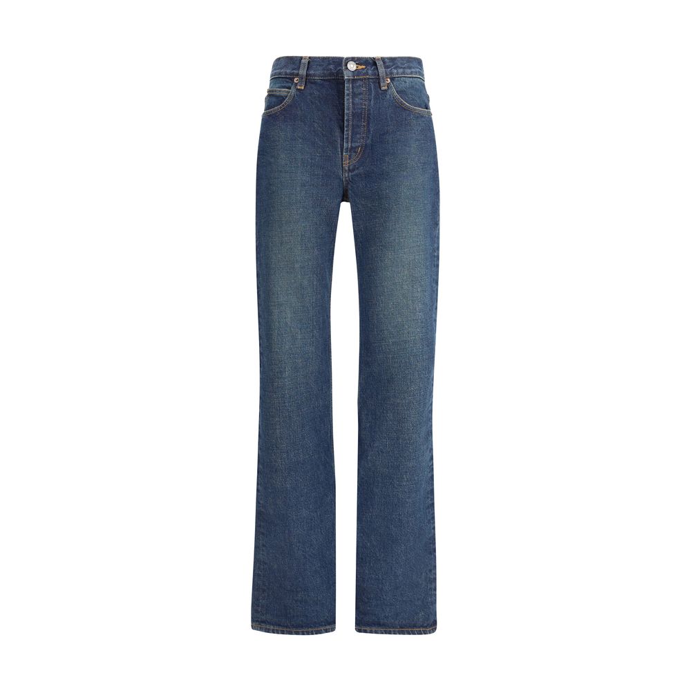 Saint Laurent Nico Straight Leg Jeans